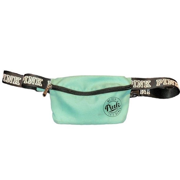 PINK Victoria's Secret Handbags - PINK Victoria’s Secret Teal Fanny Pack / Belt Bag